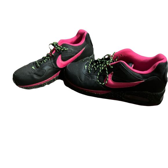 Nike Air Max Womens Size 10 Correlate 574154-063 Black Pink Running Shoe Lace Up - Picture 7 of 11